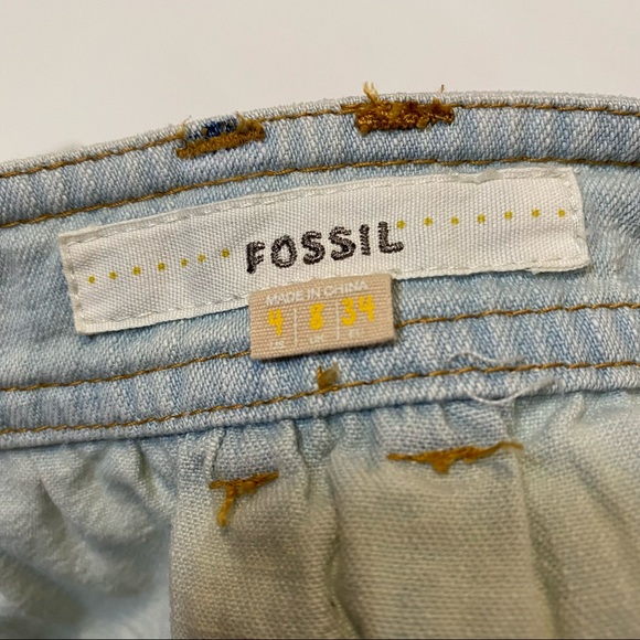 Fossil Button Down Denim Mini Skirt - Picture 6 of 7